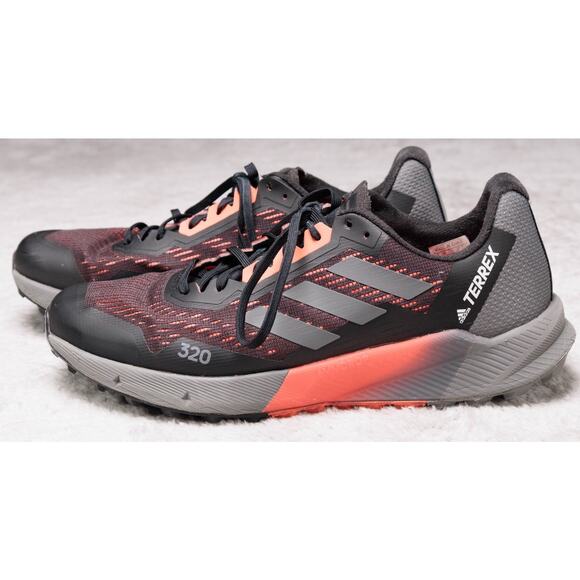 Adidas Terrex Agravic Flow 2 Trail Running Shoes Orange Black Mens Size 11 - Picture 15 of 16